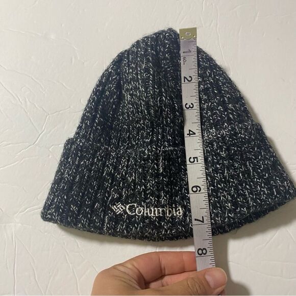 Columbia whirlibird unisex black gray knit Beanie hat OS - Picture 3 of 10